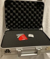 Aluminum Briefcase 14.5X10.6X4.5 Inch Metal Toolbox Cash Case READ Description