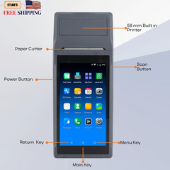 POS PDA Q2i Receipt Printer 58mm High Speed Thermal Printer wit Android 11 5.5’’