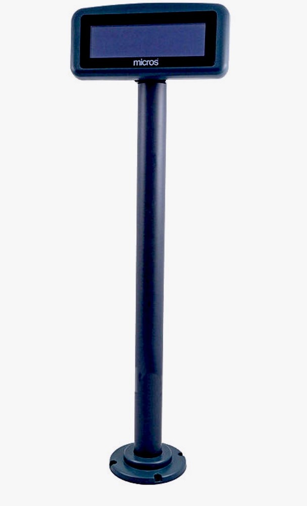 Micros 18″ pole display w/ metal base & cable