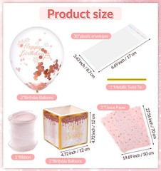 Money Birthday Box Cash Gift Funny Pull Surprise Party Holder Envelope Pink