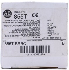 ALLEN BRADLEY 855T 855T-BRBC /B SURFACE MOUNT BASE AND CAP