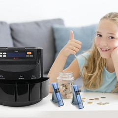 L LIKED Coin Counter and Sorter Machine Accurate sort for Nickels, Dimes