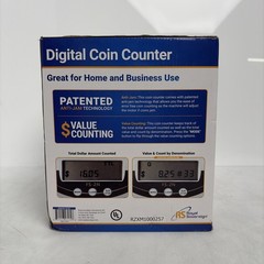 Royal Sovereign Electric USD Coin Counter/Sorter, 2 Rows, Anti-Jam (FS-2N)