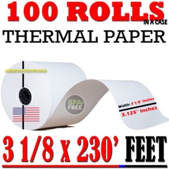 Drop Shipping 3 1/8″ x 230 Thermal POS Cash Register 50 Rolls x 2 cases BPA Free