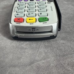 VeriFone VX520 Silver And Black, LCD Screen POS Credit Card Terminal UNTESTED