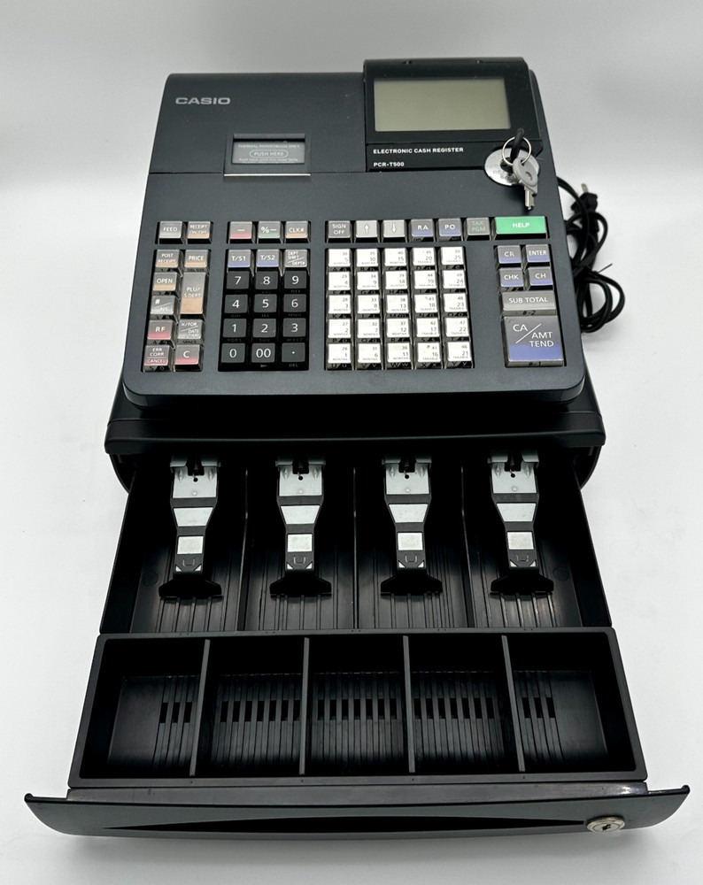 Casio PCR-T500 Electronic Cash Register Tested