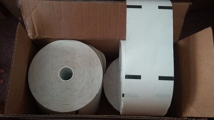 4 Rolls 3 1/8″ x 1000′ ATM BPA Free Thermal 4.8 Repeat Sensemarks 575293 54084PS