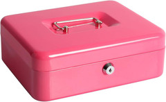 Cash Box with Money Tray, Safe Box for Cash Saving Key Lock Money Organizer,Parr