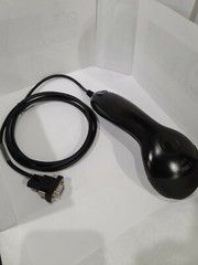 Black Metrologic MS9520 Voyager Serial RS-232 Barcode Scanner with Stand & power