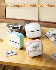 T02 Pink/Yellow/Blue Thermal Paper Non-Adhesive Color Paper Printer Paper Com…