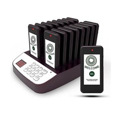 Restaurant Pager System,16 Pagers for Restaurants,Queue Wireless Calling Syst…