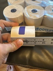 Docuroll Brand 2-Ply Carbonless Paper 12 Rolls, 3 Inch Off-White/Yellow 12, NEW!
