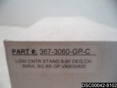 ENS, LOW CONTOUR ROUND BASE STAND VX805/820 WITH 8 -90 TILT, 367-3060-GP-C