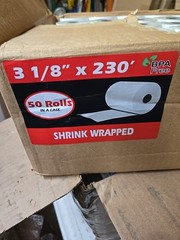 Thermal Paper Rolls 3 1/8″ x 230ft – Pack of 50, Fit Receipt Printers