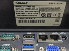Sam4s Titan-360 POS System Enterprise Touchscreen Windows Embedded Standard 7