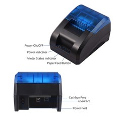 58mm Thermal Receipt Printer Desktop USB Connection Printer Barcode Pr CFTD