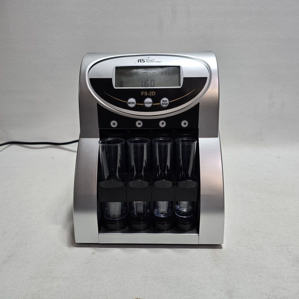Royal Sovereign FS-2D Electric Coin Sorter – Digital Display Fast Sort