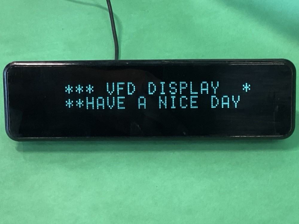 ELO USB VFD POS Rear Facing Customer Display Screen 2X20 E122426 / ESYxxE2x