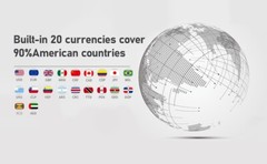 Money Counter Machine Mixed Denomination Bill Value Counting 20 Currency Cash 7S