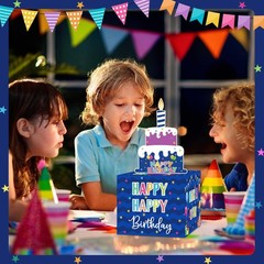 Birthday Money Box for Cash Gift Pull, Surprise Gift Boxes for Money, Money H…