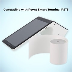 2 1/4” x 72 ft Coreless Thermal Paper Receipt Rolls for Poynt C Smart Termina…