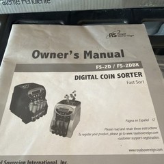 Royal Sovereign FS-2D Electric Coin Counter Change Sorter Digital Display