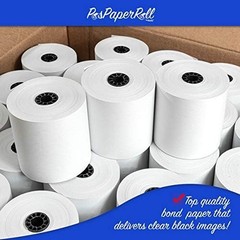 1-Ply Bond Printer Paper Roll 50 Rolls