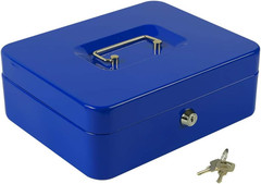 Large Lock Box with Money Tray,Storage Cash Box with Lock,Safe Metal Box for Mon