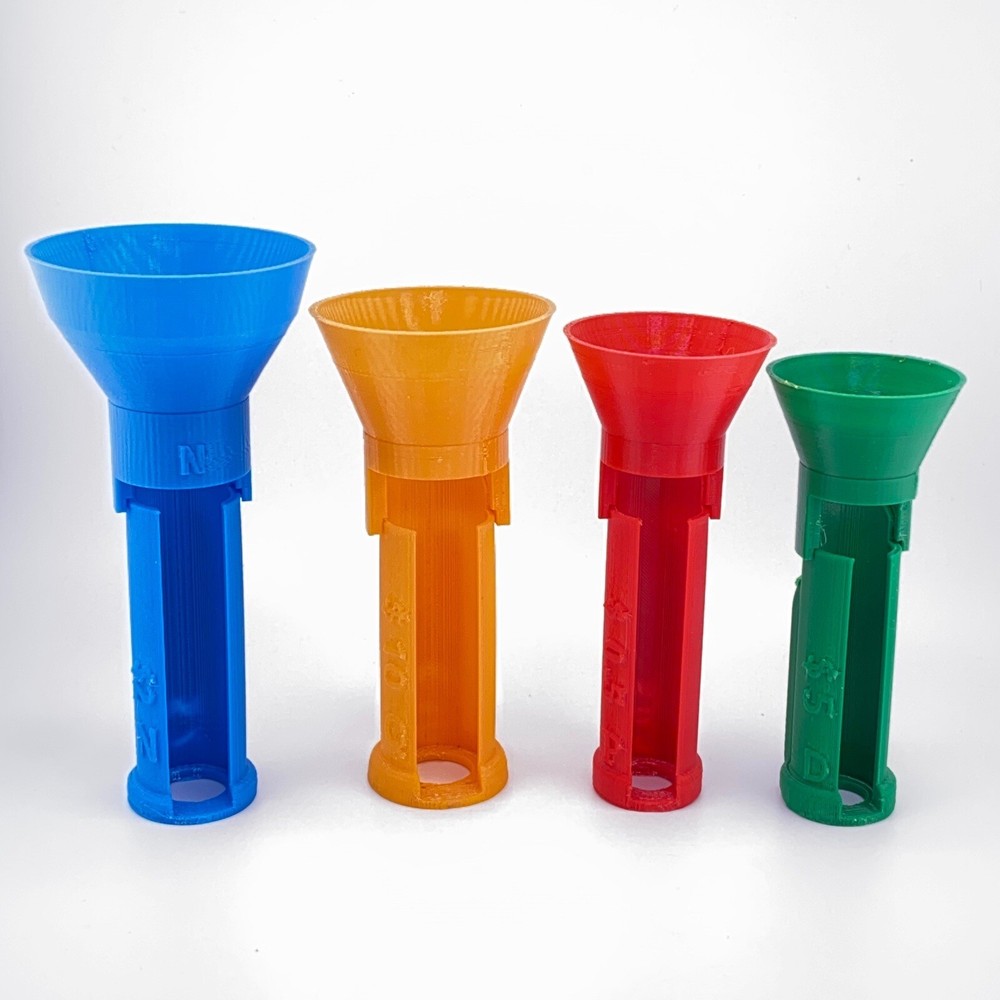COIN COUNTING TUBES FAST WRAP PENNY NICKEL DIME QUARTER USA /3d printed