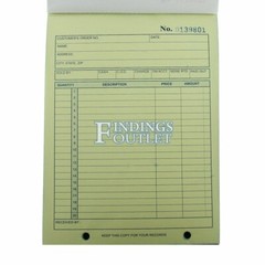Retail Sales Receipt Order Book Carbonless 2 Part Copy 20 List Rows USA SELLER
