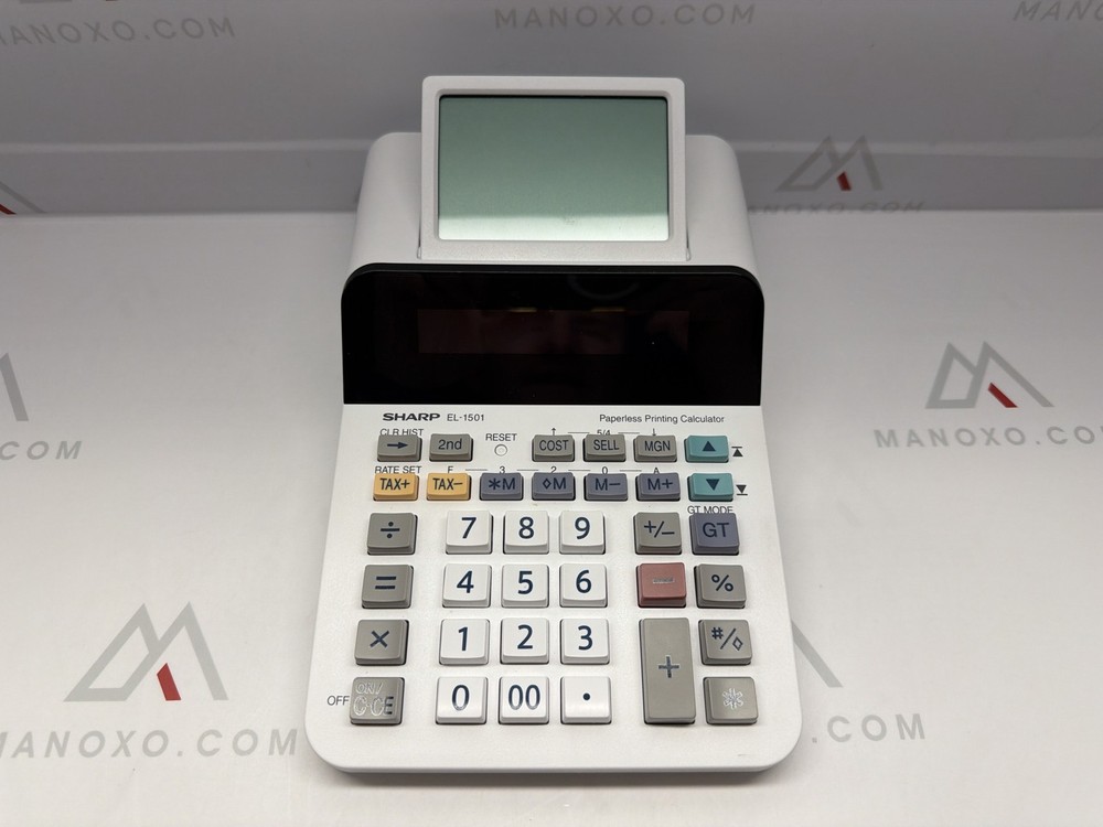 Sharp El-1501 Compact Cordless Paperless Large 12-Digit Display Deskto