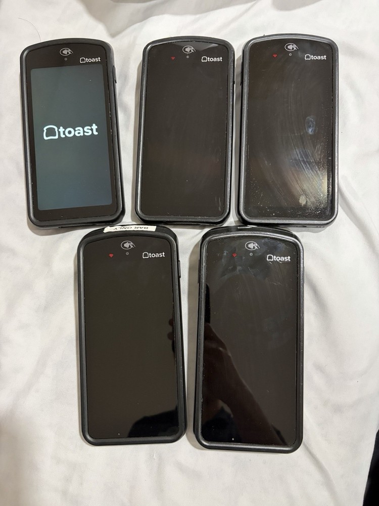 Toast Go 2 Handheld POS Terminals, Lot of 5 (Toast Go Series)