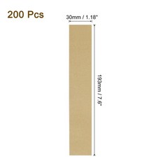 Pack of 200 Money Band Bundles, Self-Adhesive Bill Wrapper, 7.6″x1.18″ Brown