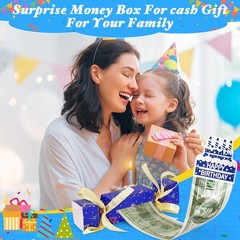 XANGNIER 4pcs Birthday Surprise Money Pull Pouch with 2 Digital Stickers,Cash…