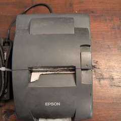 Epson TM-U220B POS Dot Matrix Receipt Printer Ethernet Network W/Power Adapter