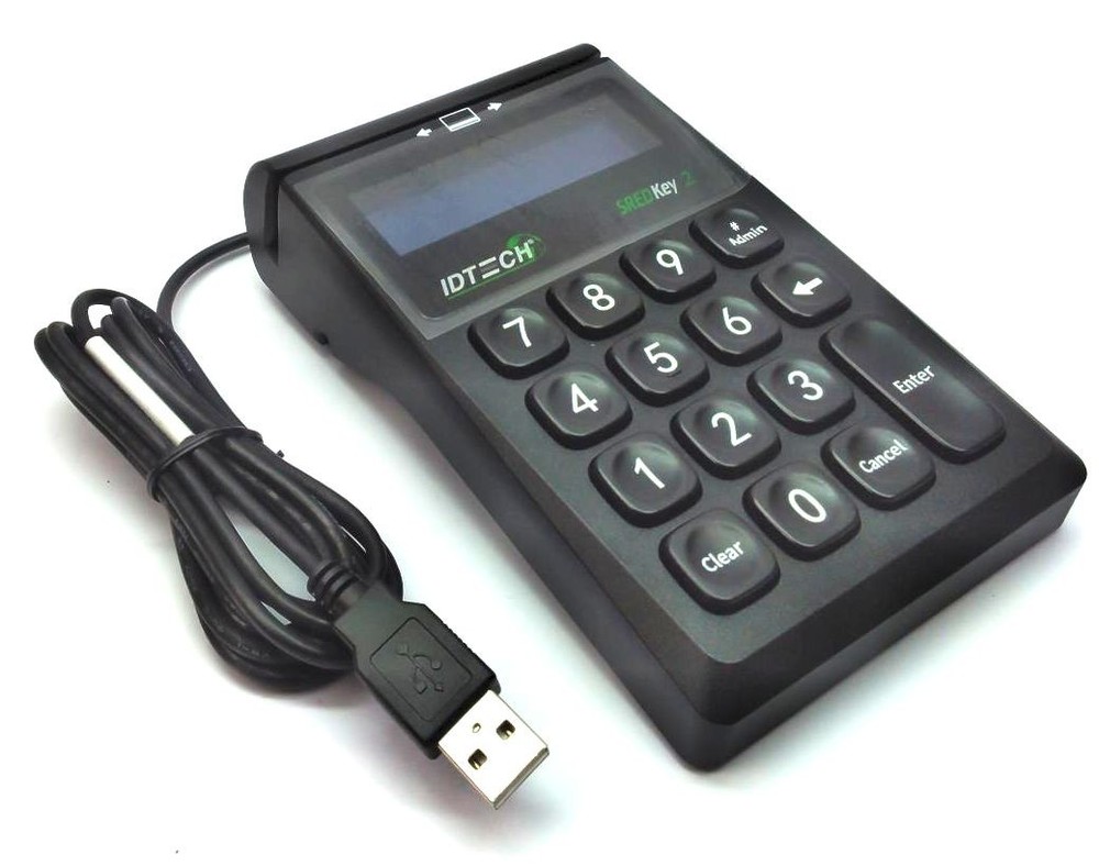 ID Tech SREDKey 2 Keypad Credit Card Reader Point of Sale IDSK2-535E