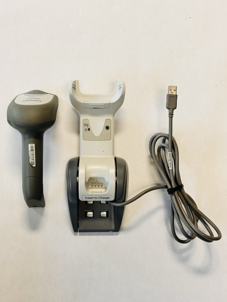 Datalogic Gryphon GBT4100-WH Barcode Scanner Wireless Bluetooth & Base Cradle