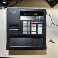 Sharp XEA107 Cash Register Black + 2 Keys + Cord (WORKS GREAT)FREE SHIPPING