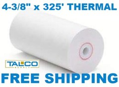 (24) 4-3/8″ x 325′ THERMAL PRINTER PAPER ROLLS ~FAST FREE SHIPPING~