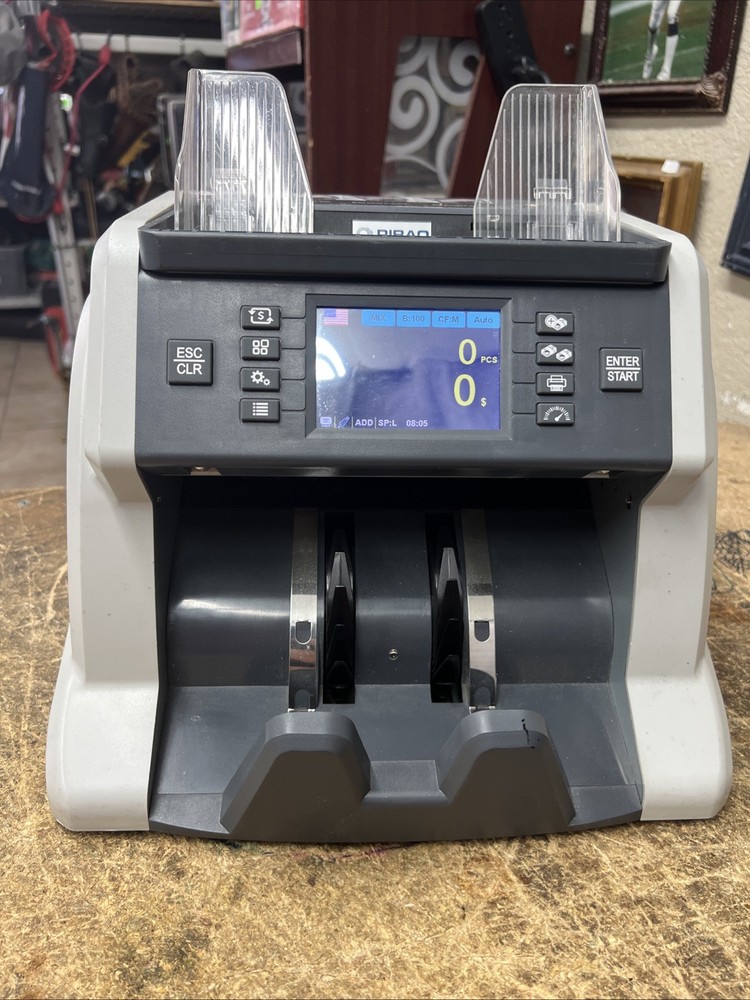 Ribao BC-40 Mixed Money Counter Bill Counter Value Counter (USD-CAD-MXN-EURO)