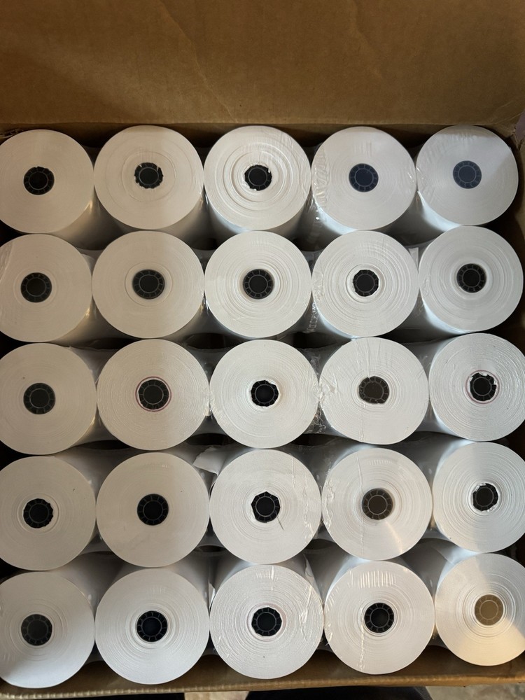 2 1/4″ x 200′ BPA Free Thermal Paper Receipt Rolls – 50 Rolls/Case