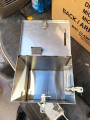 NEW Heavy Duty POS Cash COLLECTOR Stainless Steel BOX DOUBLE LOCKING ( C08)