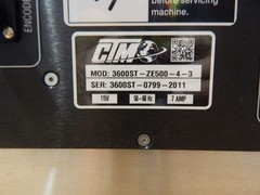 CTM ZEBRA 3600ST-ZE500-4-3 AUTOMATIC PRINTER M6487