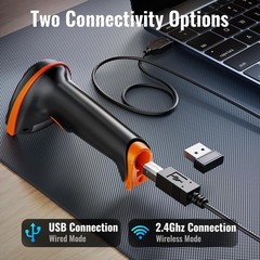 Tera 5100 Wireless 1D Barcode Scanner USB Cordless Reader