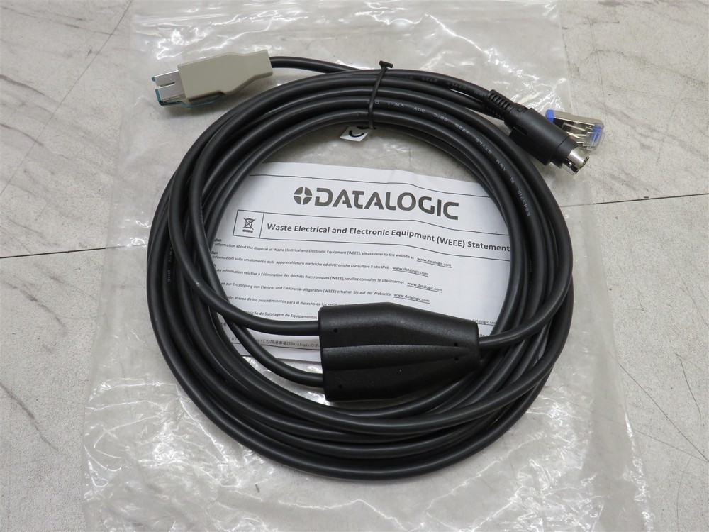 NEW DATALOGIC POS POWERED USB TO TUBULAR 3-PIN POWER & HOST PORT 90A052212