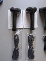 Cashier Laser Barcode Scanners Lot Of 6 with USB Wires And Code Guides NETUM Gun
