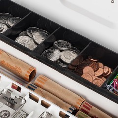 Metal Cash Box Large w/ Combination Lock – 11.8″ Safe Money Register