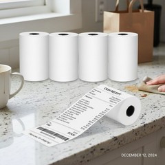 Thermal Paper Receipt Rolls 2 1/4″ x 50′, 5 Rolls, BPA-Free, White
