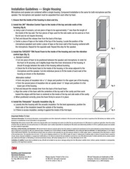 New Boxed 3M Acoustic Kit For Communication Posts In Various Housing 70071544665