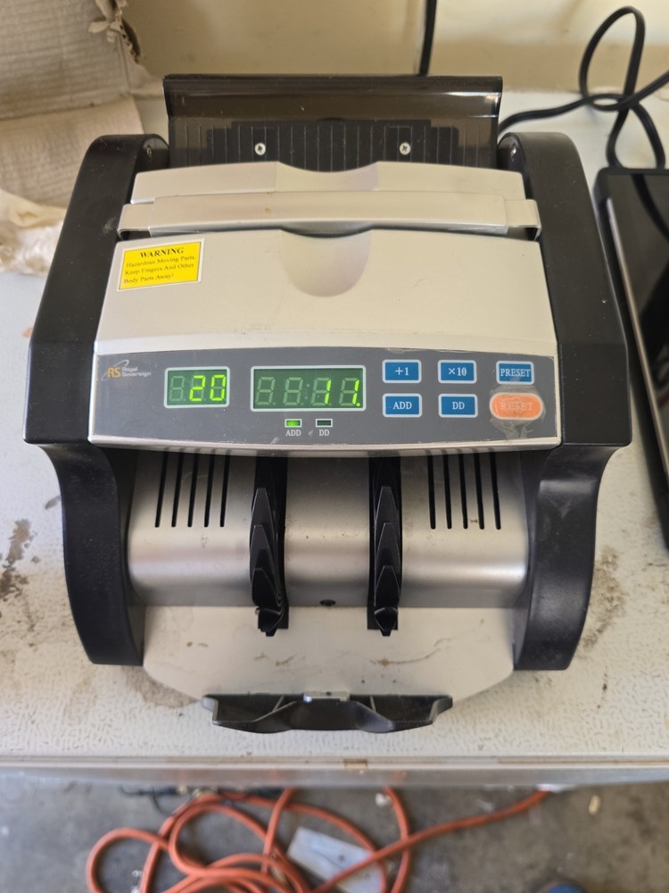 Royal Sovereign RBC-600 Bill Currency Counter UV Counterfeit Detection Tested